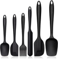 Silicone Spatula 6PCS Set Black