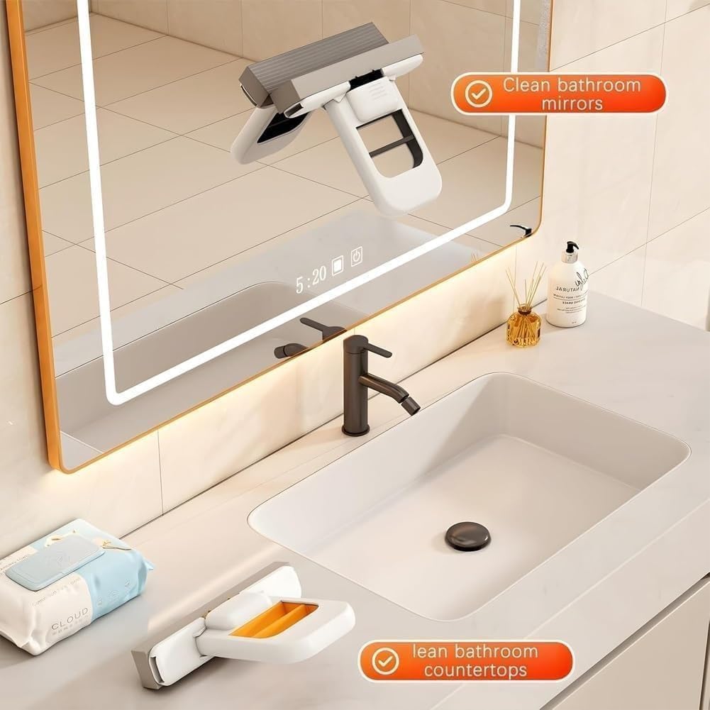 Kitchen Wiper Mop for Floor Cleaning with Microfiber Pad